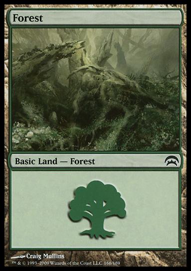 Magic the Gathering: Planechase (Base Set) card 166 Forest