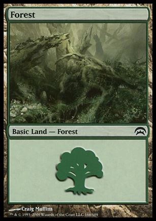 Magic the Gathering: Planechase (Base Set) card 166 Forest