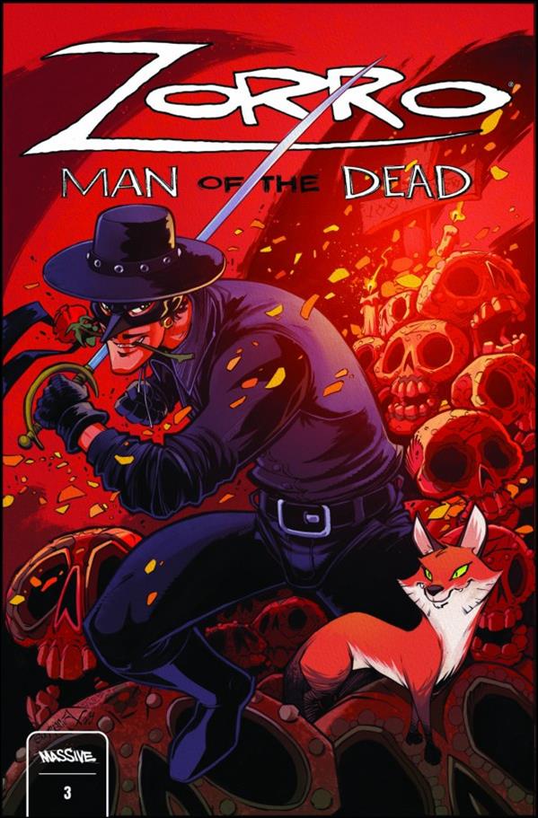 Zorro: Man of the Dead issue 3-C Jon Sommariva Cover