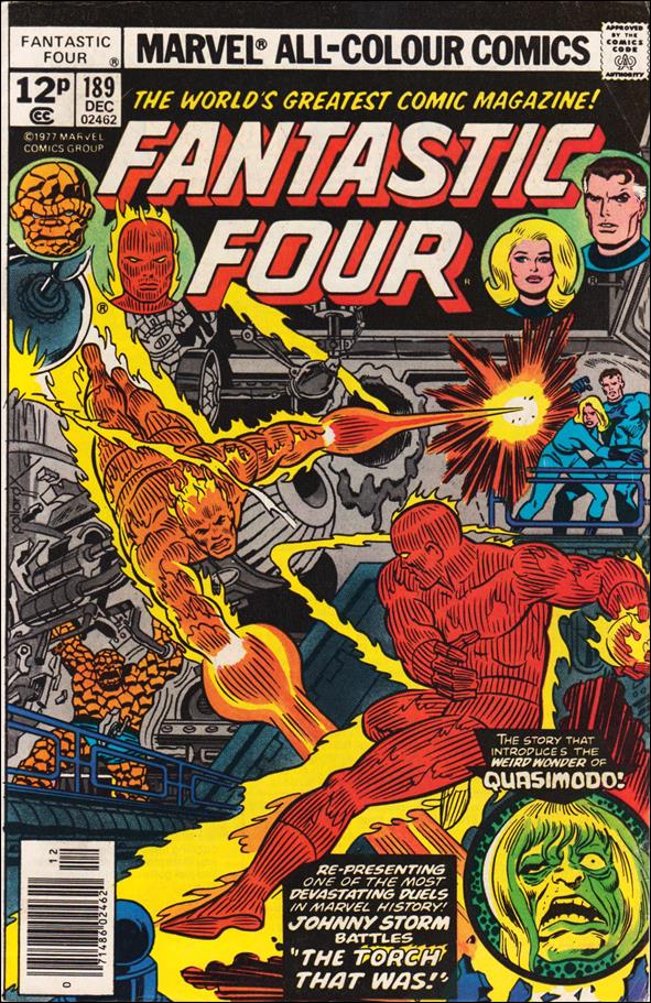 Fantastic Four (1961) issue 189-B UK Price Cover