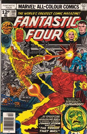 Fantastic Four (1961) issue 189-B UK Price Cover