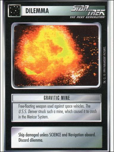 Star Trek: Premiere Unlimited (Base Set) card 26 Gravitic Mine