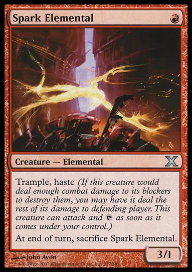 Magic the Gathering: 10th Edition (Base Set) card 237 Spark Elemental