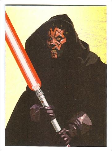 Star Wars Galaxy: Series 5 (Foil Subset) card 5-E Darth Maul Refractor Foil 1/1