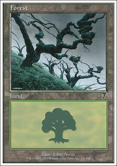 Magic the Gathering: 7th Edition (Base Set) card 331 Forest