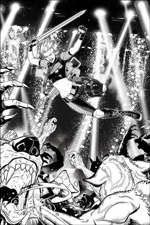 Chastity (2019) issue 5-J Daniel Maine 1:21 Black & White Virgin Cover