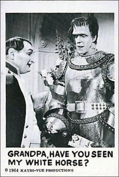 Munsters (Base Set) card 43 Grandpa, Have You Seen My White Horse?