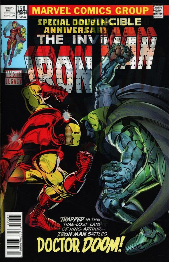 Invincible Iron Man (2017) issue 593-B Alan Davis Lenticular Homage Cover