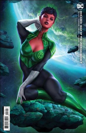 DCeased: War of the Undead Gods issue 7-E Sun Khamunaki 1:50 Cardstock Cover