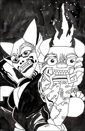 Lucky Devils issue 1-E Frank Miller B&W 1:50 Cover