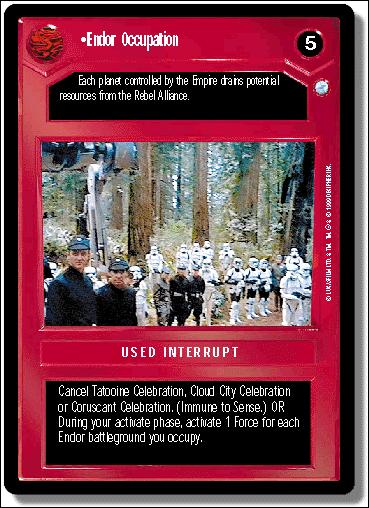 Star Wars: Endor Limited (Base Set) card 52 Endor Occupation