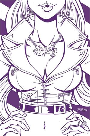 Sweetie Candy Vigilante (2022) issue 2-J Josh Howard 1:7 FOC Purple and White Cover