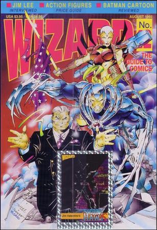 Wizard: The Guide to Comics issue 12 Polybagged with ShadowHawk Trading Card