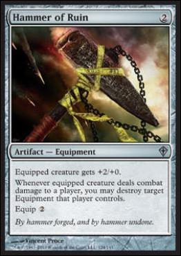 Magic the Gathering: Worldwake (Base Set) card 124 Hammer of Ruin