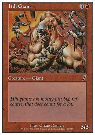Magic the Gathering: 7th Edition (Base Set) card 196 Hill Giant