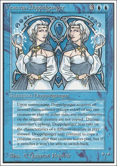 Magic the Gathering: Unlimited (Base Set) card 88 Vesuvan Doppelganger