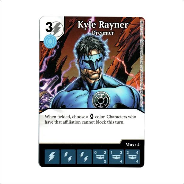 DC Comics Dice Masters War of Light card 17 Kyle Rayner: Dreamer