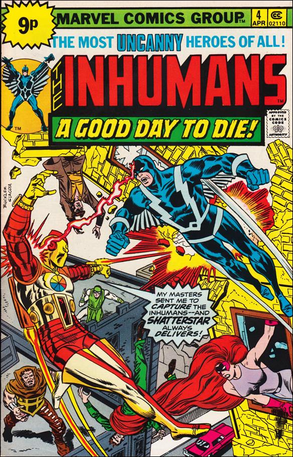 Inhumans (1975) issue 4-C UK Price Cover