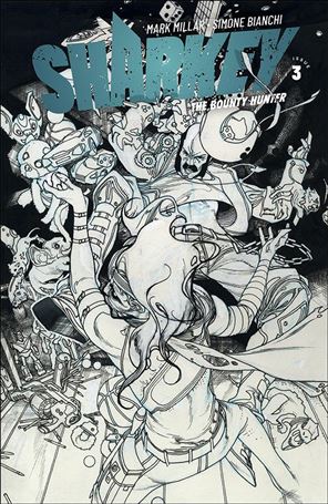 Sharkey the Bounty Hunter issue 3-B Simone Bianchi Sketch Cover