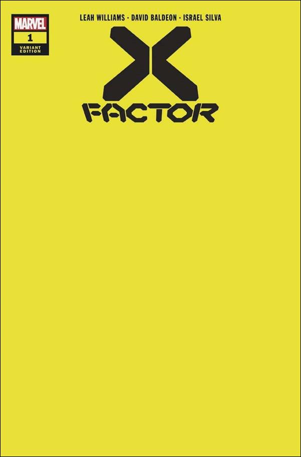 X-Factor (2020) issue 1-G 1:200 Yellow Blank Cover
