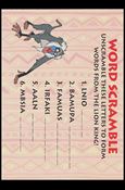 Lion King: Series 1 (Activities Subset) card A3 Word Scramble
