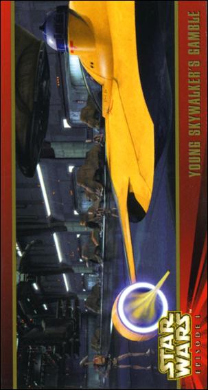 Star Wars: Episode I Widevision: Series 1 (Base Set) card 75 Young Skywalker's Gamble