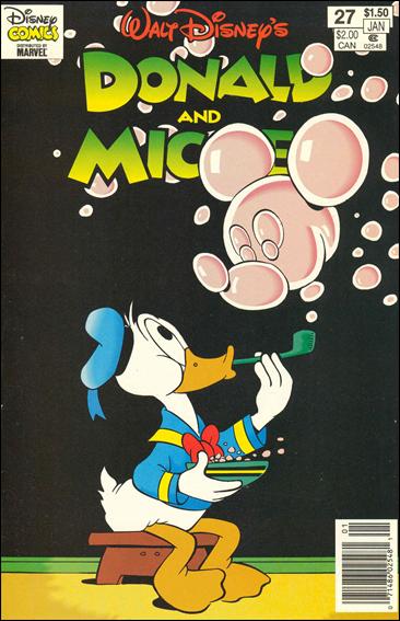 Walt Disney's Donald and Mickey issue 27-B Marvel Cover