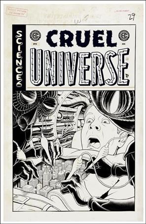 Cruel Universe issue 5-D Malachi Ward B&W 1:20 Cover