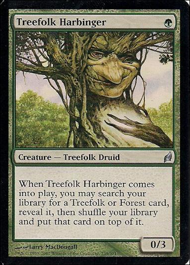 Magic the Gathering: Lorwyn (Base Set) card 239 Treefolk Harbinger