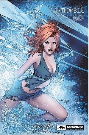 Michael Turner's Fathom Blue issue 1-H Eric Basaldua Amazing! Las Vegas Con Cover 1/200