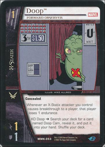 Marvel Knights: VS System (Base Set) card MMK-053 Doop