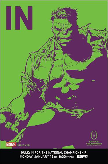 Hulk (2014) issue 10-B Mark Bagley 1:10 IN ESPN Cover