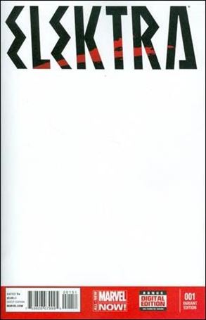 Elektra (2014) issue 1-E Blank/Sketch Cover