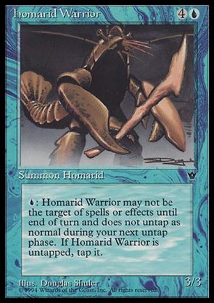 Magic the Gathering: Fallen Empires (Base Set) card 22-B Homarid Warrior