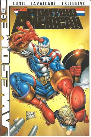 Fighting American (1997) issue 1-G Rob Liefeld Comic Cav Liberty Gold Foil Cover