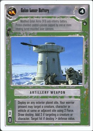 Star Wars: Hoth Revised (Base Set) card 153 Golan Laser Battery