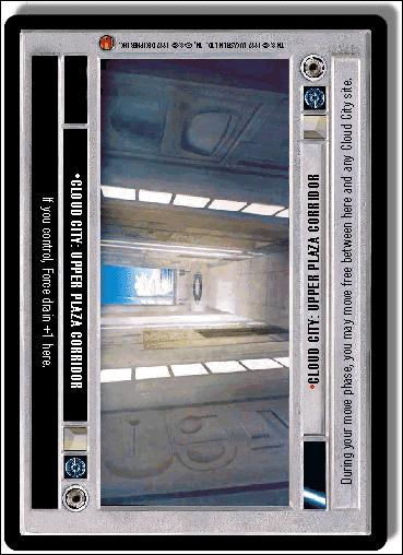 Star Wars: Cloud City Limited (Base Set) card 174 Cloud City: Upper Plaza Corridor