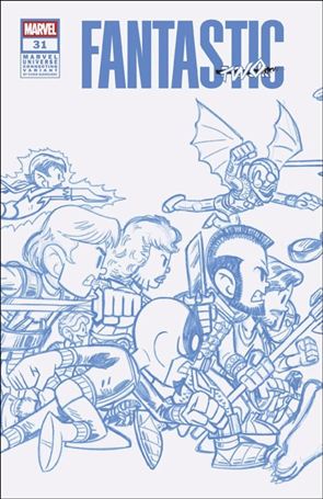 Fantastic Four (2022) issue 31-E Chris Giarrusso Line 1:50 MU Wrapround Cover