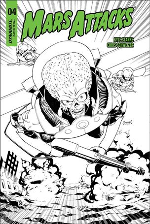 Mars Attacks (2018) issue 4-G Ruairi Coleman 1:20 Black & White Cover