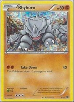 Pokemon XY: McDonald's (Promo) card 8 Rhyhorn