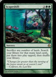 Magic the Gathering: Morningtide (Base Set) card 136 Scapeshift