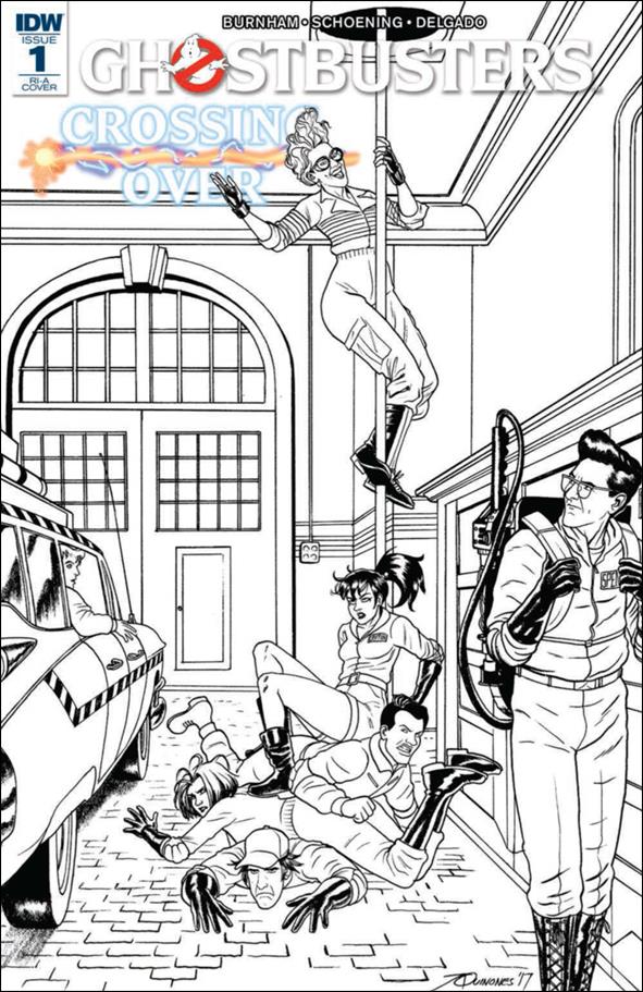 Ghostbusters: Crossing Over issue 1-C Joe Quinones 1:10 Black & White Cover