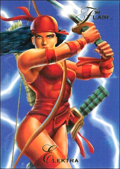 Marvel Annual Flair '94 (Base Set) card 42 Elektra