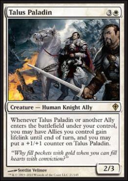 Magic the Gathering: Worldwake (Base Set) card 21 Talus Paladin