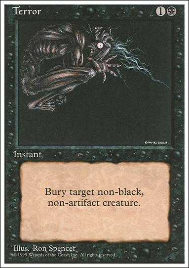 Magic the Gathering: 4th Edition (Base Set) card 164 Terror