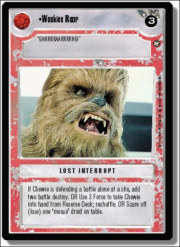 Star Wars: A New Hope Limited (Base Set) card 130 Wookiee Roar