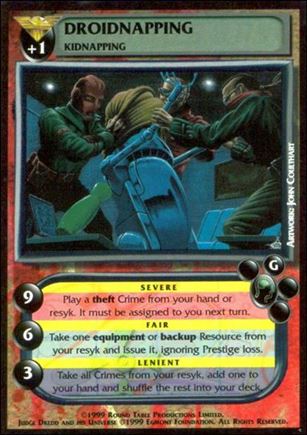 Dredd: The Card Game card 9 Droidnapping