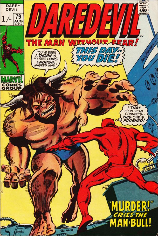 Daredevil (1964) issue 79-B UK Price Cover