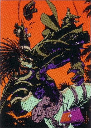 Marvel vs WildStorm (Base Set) card 14 Serge vs. Black Panther