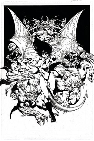 Vengeance of Vampirella (2019) issue 12-J Roberto Castro 1:21 Black & White Virgin Cover